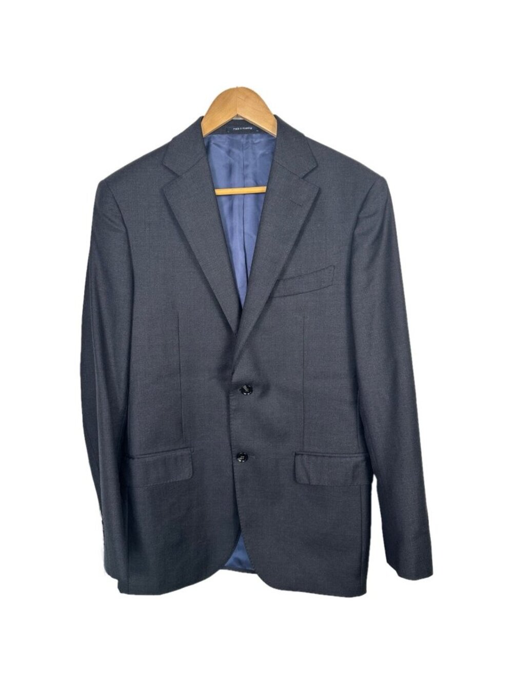 Suitsupply Blazer Napoli Int Blazer Sport Coat 38L Charcoal Wool Super 110s